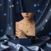 Benxi 925 Silver Hand-Engraved Series -S925 Silver Retro Mube Necklace. The natural texture produced by the dialogue between fingers and materials, with each cut, there is no undo key, returning nature to the metal Specification image